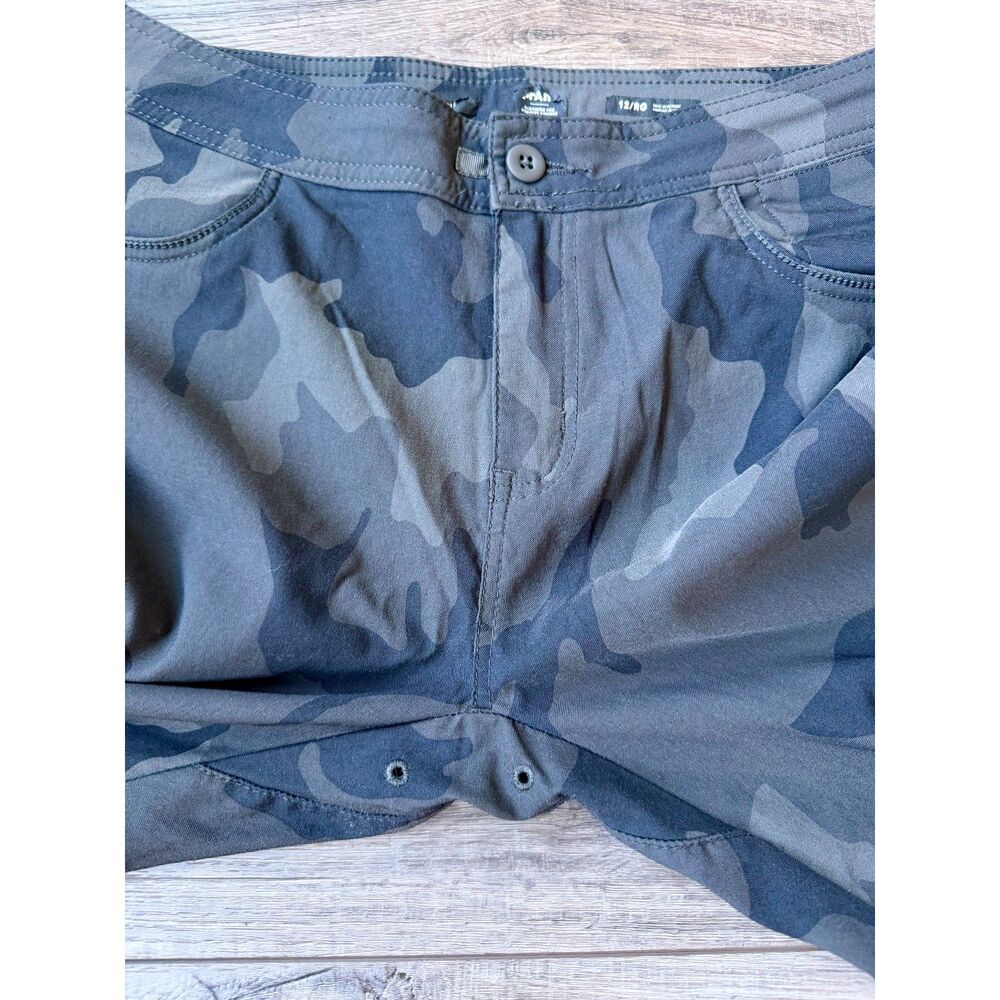 Prana Halle Jogger Outdoor Gray Camo Pant Standard Fit Womens 12 - Picture 7 of 7